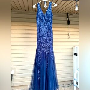 Women’s Size Large Sequined Mermaid Bottom Cocktail Dress